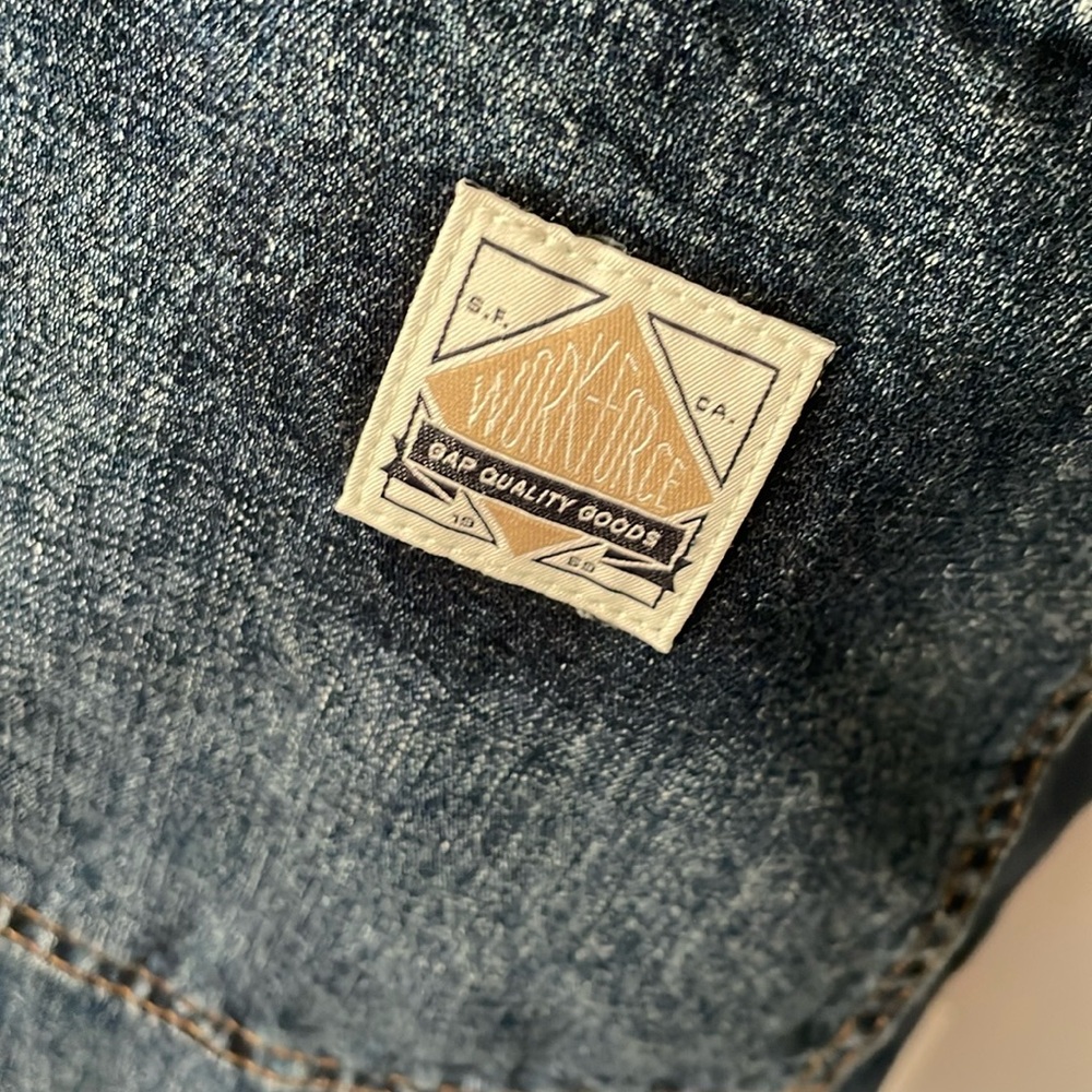 Gap Workforce Denim Trench Jacket - image 7